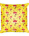 AboutKika Balloon Girl - Yellow - Square Pillow